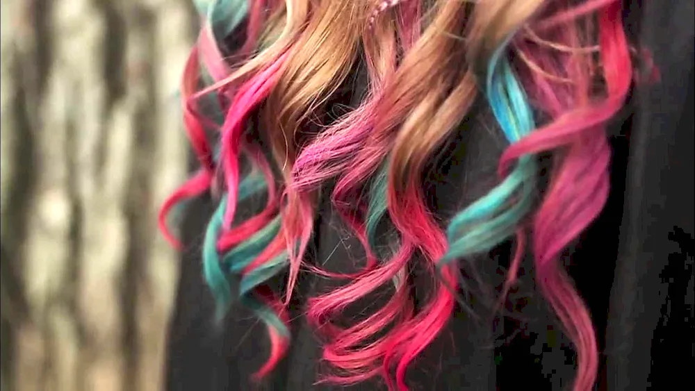 Coloured hair