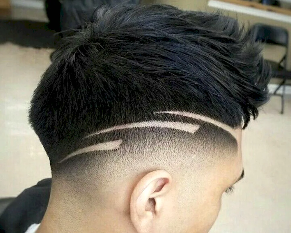 Hair tattoo fade