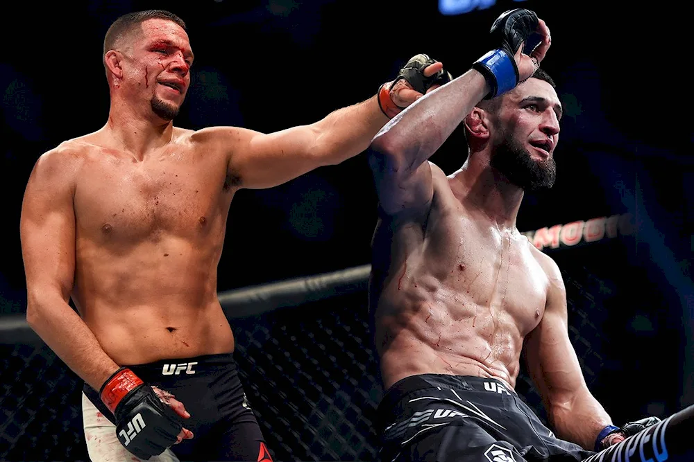 Khamzat Chimaev Nate Diaz