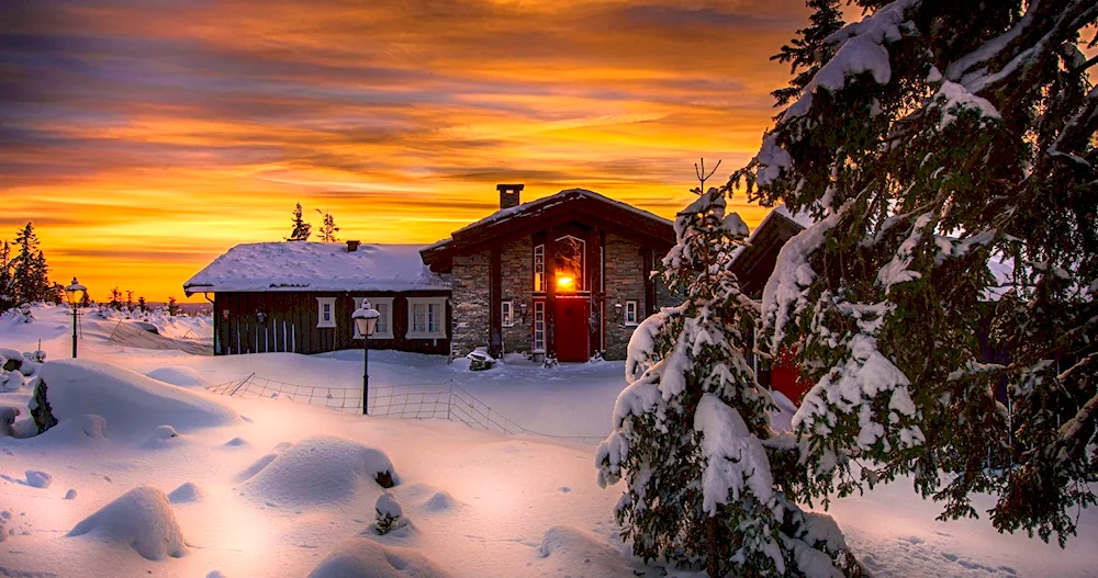 Hattfjeldal Norway hut