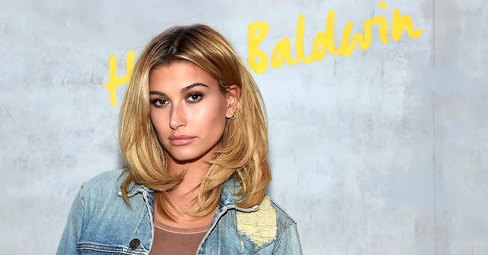 Hailey Baldwin with bangs