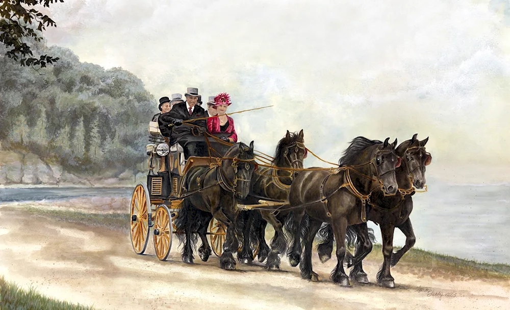 Heywood Harry painting carriage carriage carriage