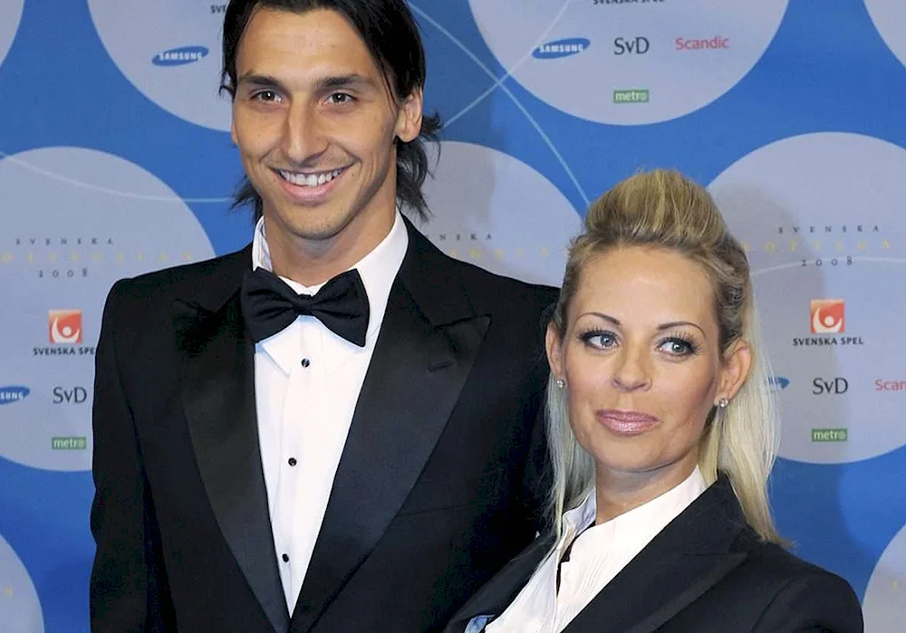 Zlatan Ibrahimovic and Helena Seger