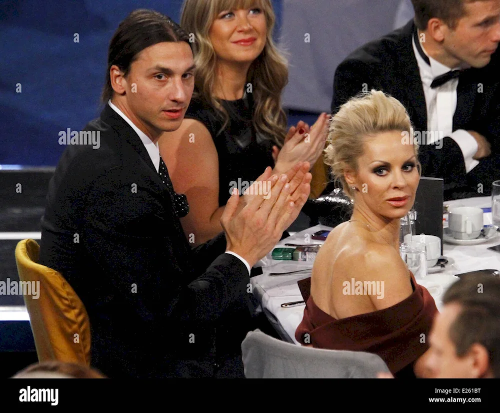 Zlatan Ibrahimovic and Helena Seger