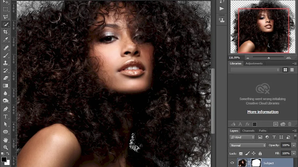 Afro curls perm