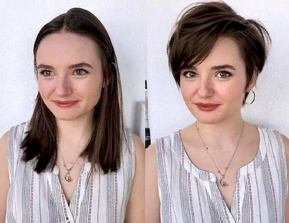 Chemical perm on short hair before and after before and after with bangs