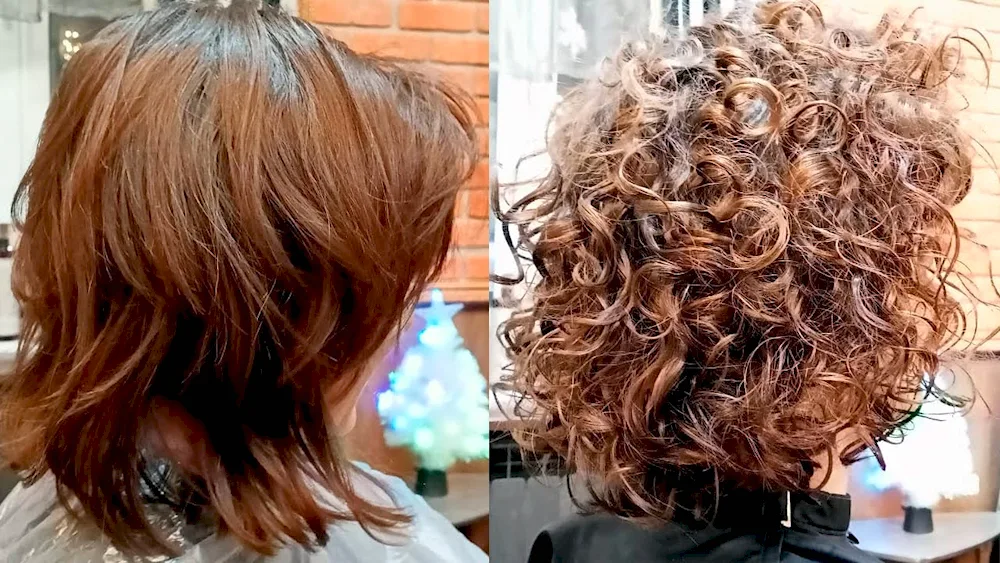 Medium hair chemistry for big curls