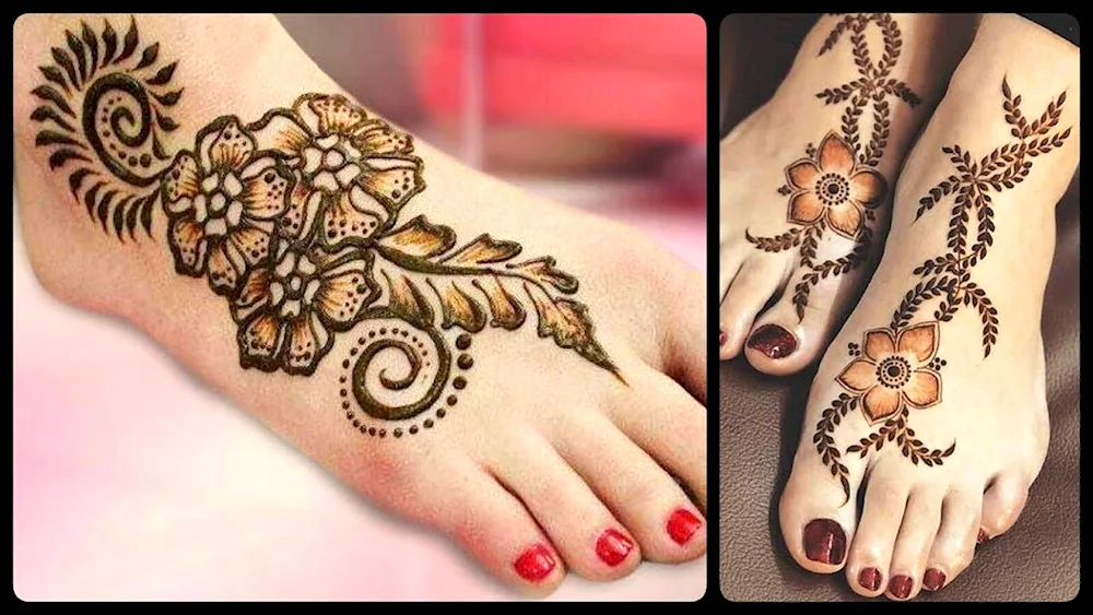 Mehendi tattoos.