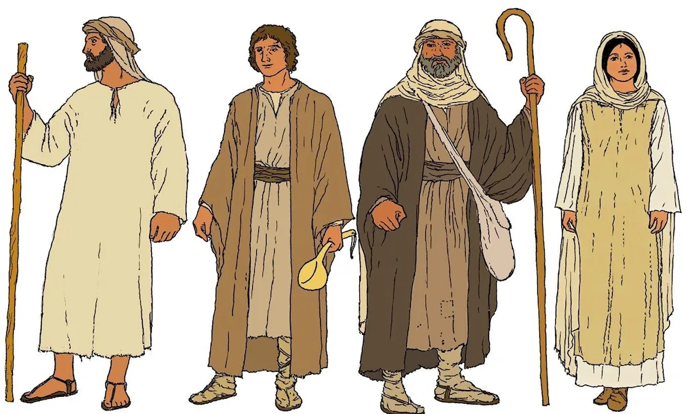 Chiton clothing of ancient Jews