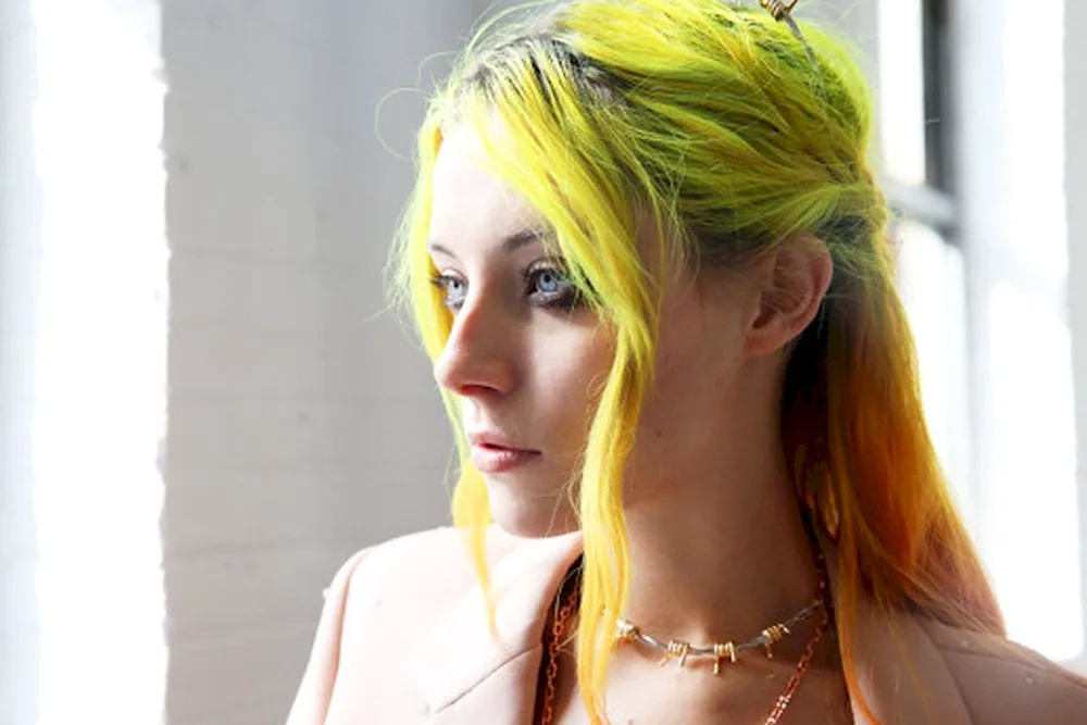 Yellow hair