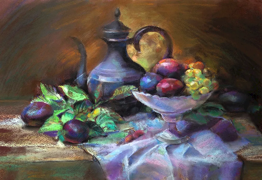 Hmelevskaya Galina artist pastel still life