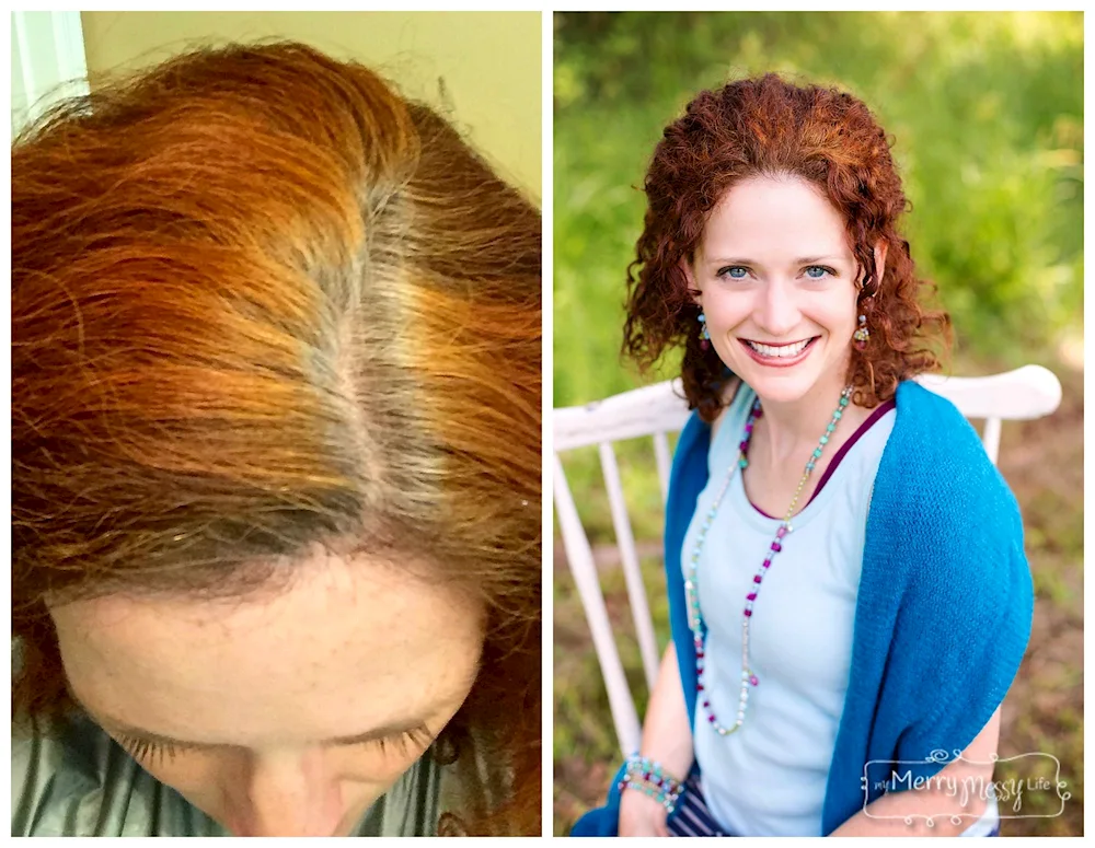 Dyeing hair henna and balsam grey hair
