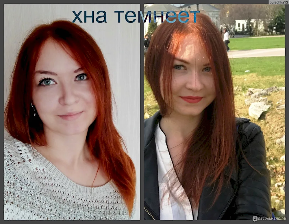 Copper Titian hair colour