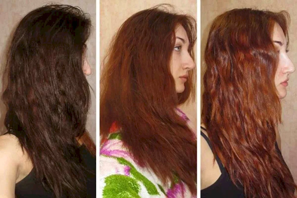 Hnna hair dyeing