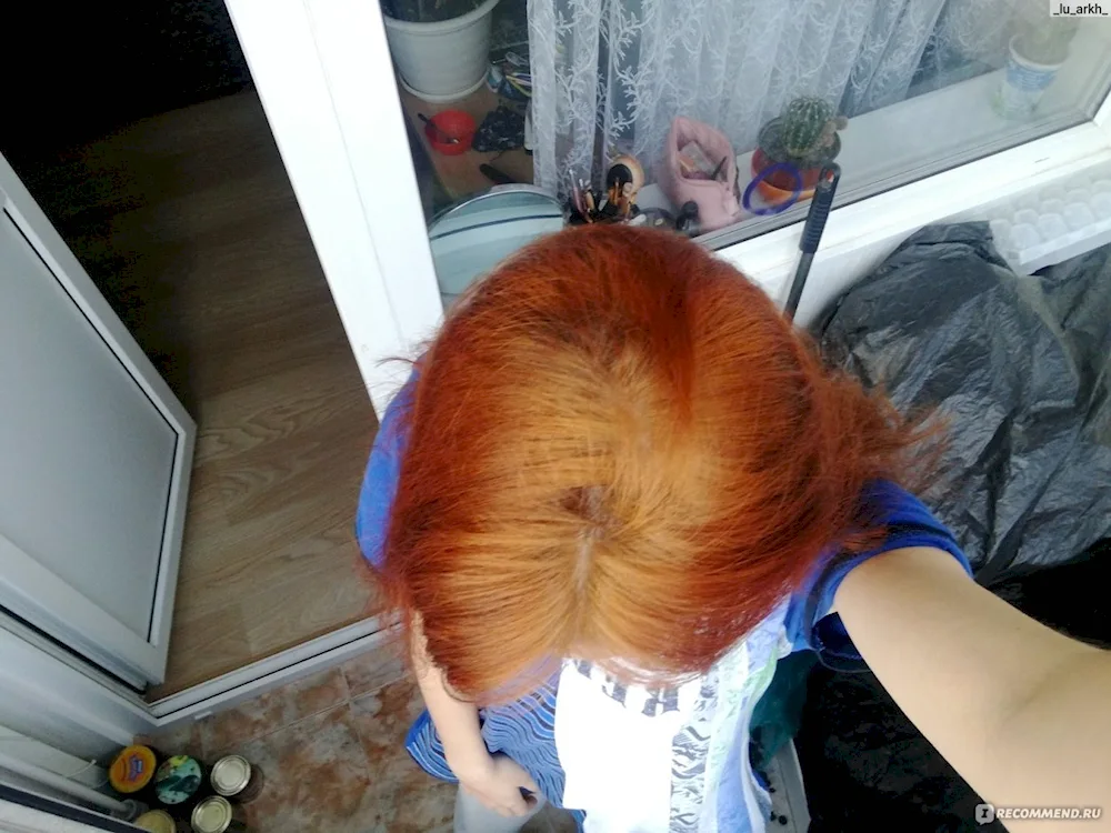 Hna on lightened hair
