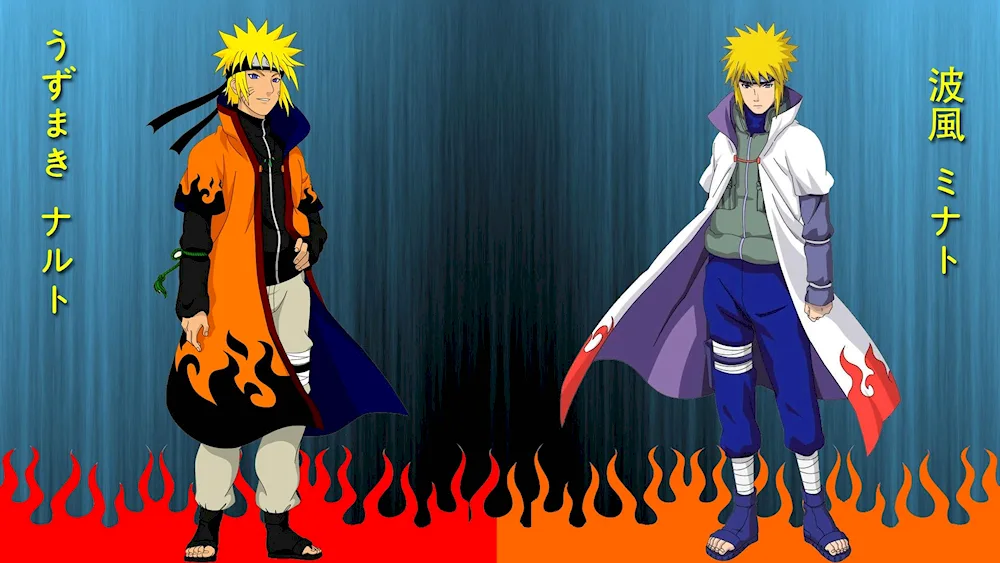 Hokage Naruto and Minato