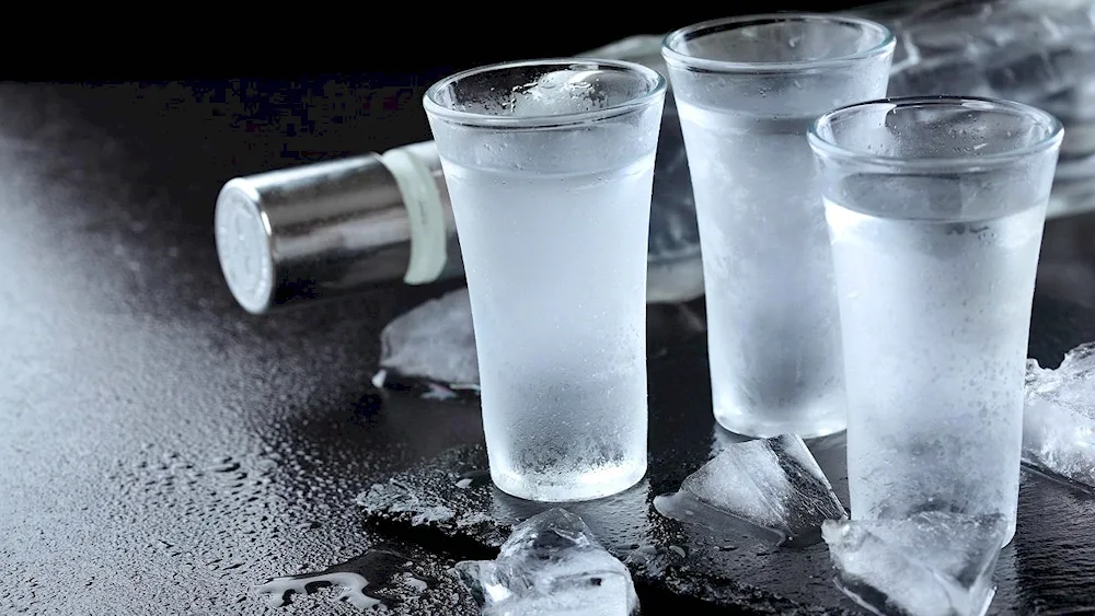 Cold vodka