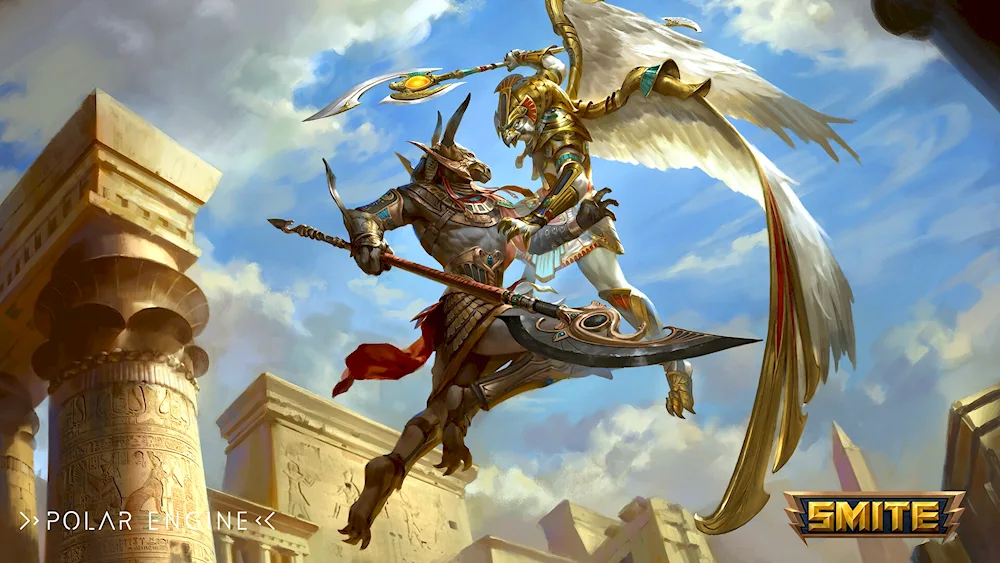 Anubis and Osiris