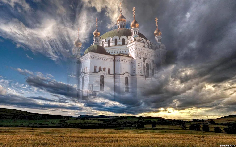Svyato Nikolsky Church city of winter