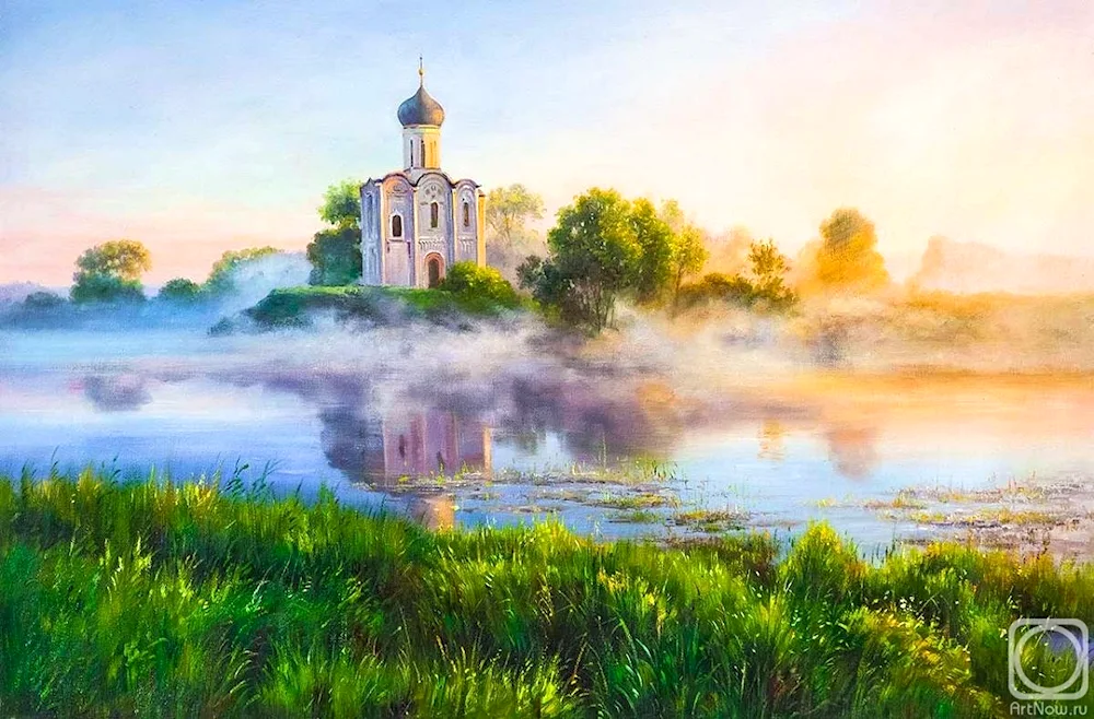 The Church of the Intercession on Nerli artist