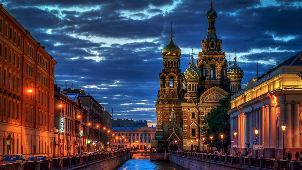 The Cathedral of the Saviour and the Seven Dwarfs. St. Petersburg