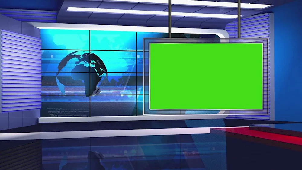 Chromakey studio virtual studio