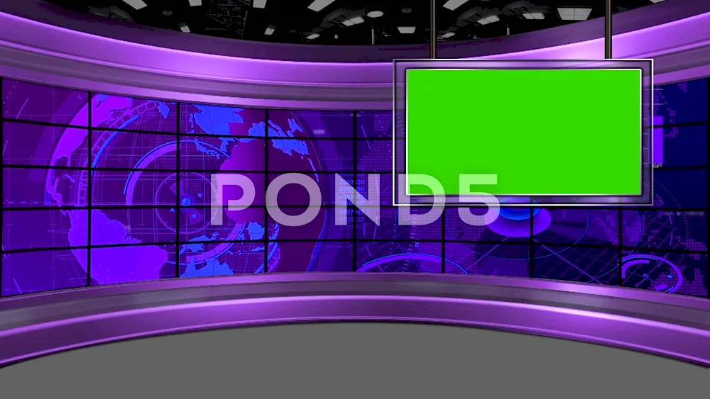 Chromakey studio virtual studio