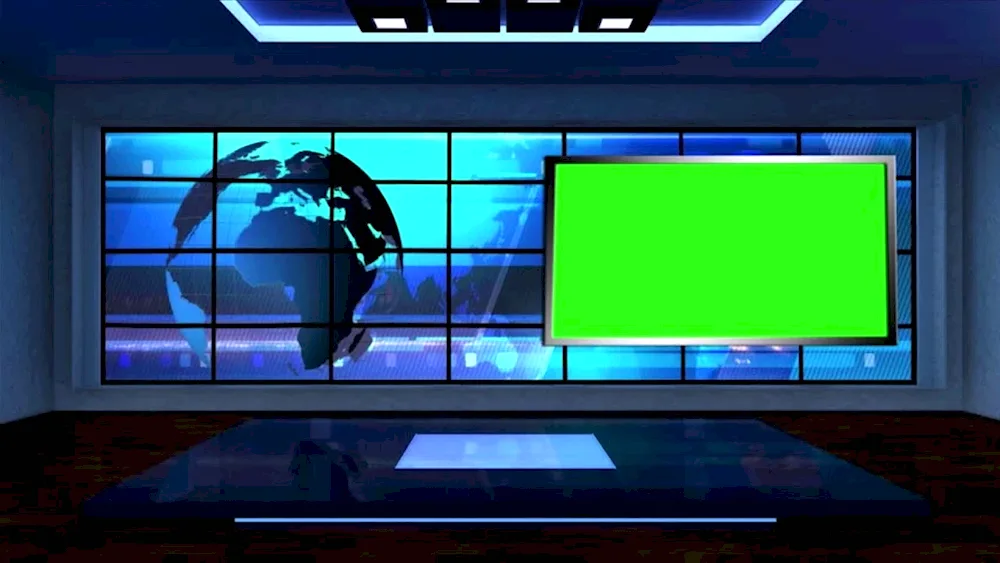 News studio background