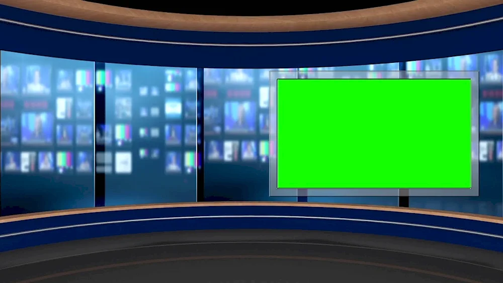 Channel 1 news studio background