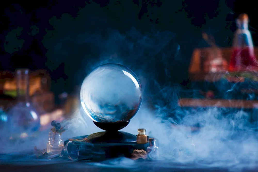 Crystal ball fortune teller