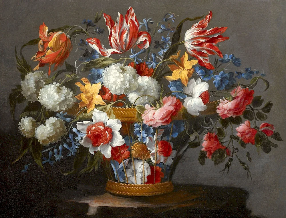 Painting still life by Johann Georg Seitz