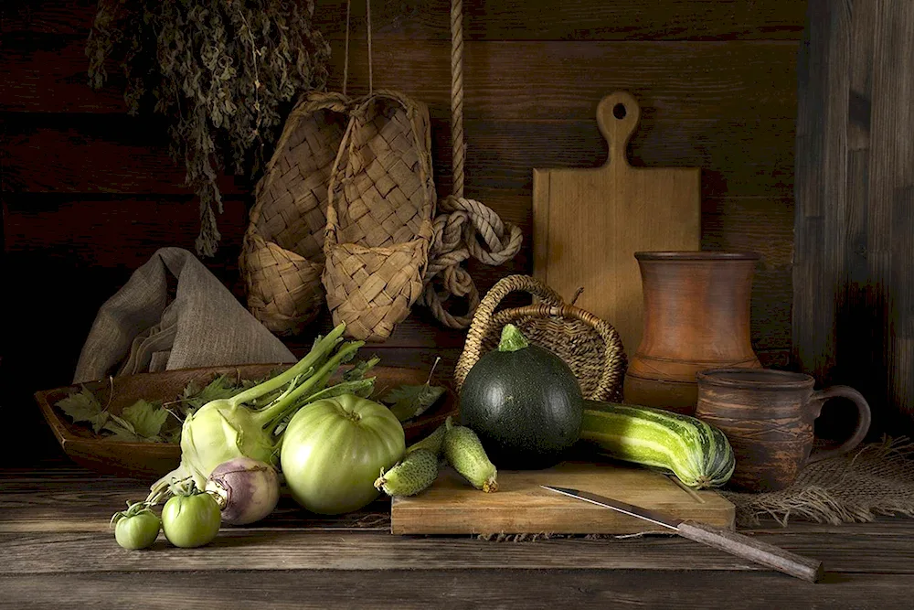 Artist Gabor Toth still life with pumpkin