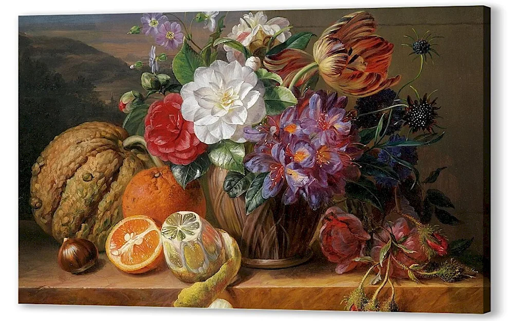 Boris Shcherbakov still life apples and grapes