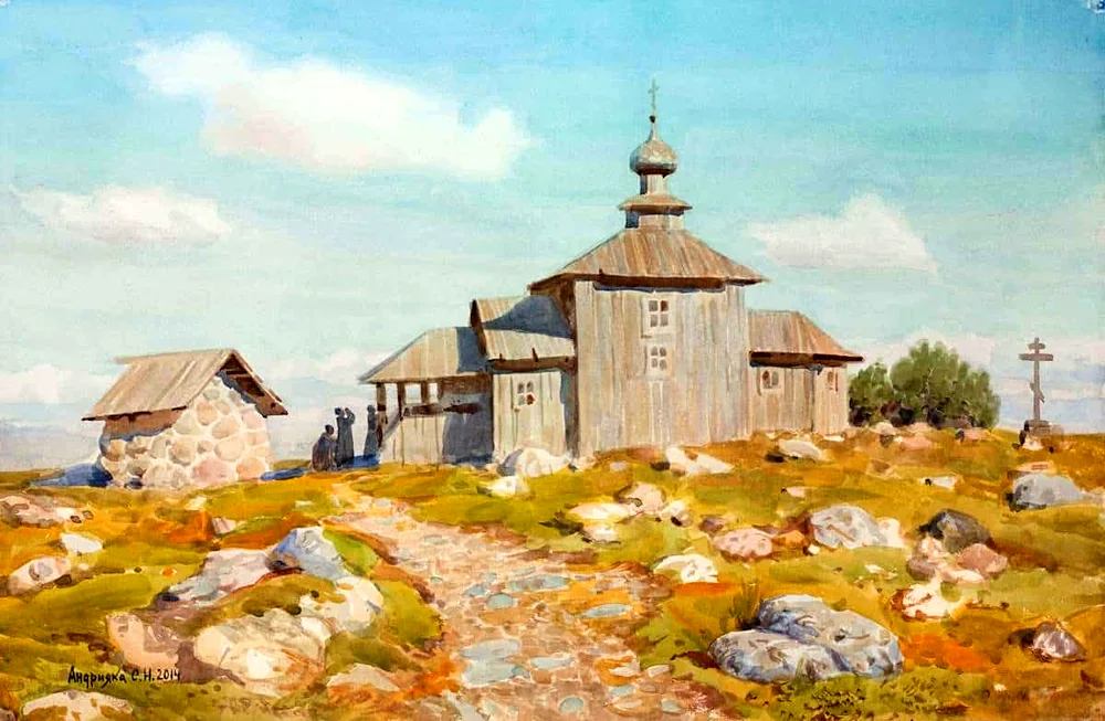 The watercolour artist Sergei Andriyaka