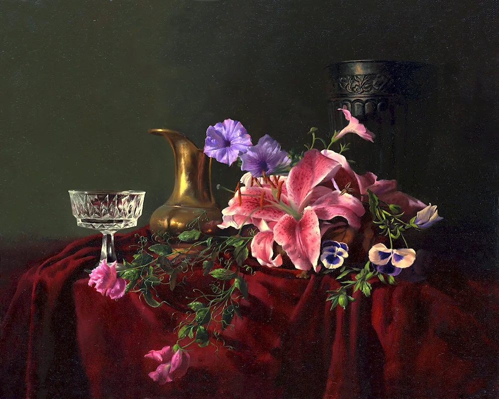 Alexei Antonov still life paintings