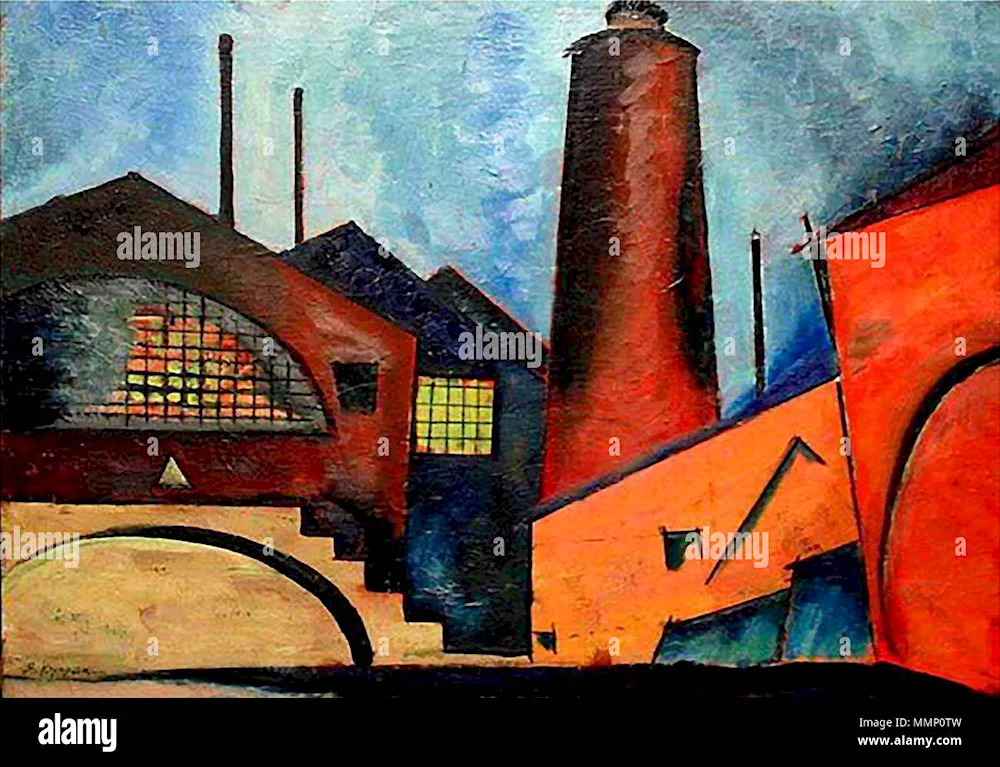 Artist Kuprin Alexander Vasilyevich Industrial landscape
