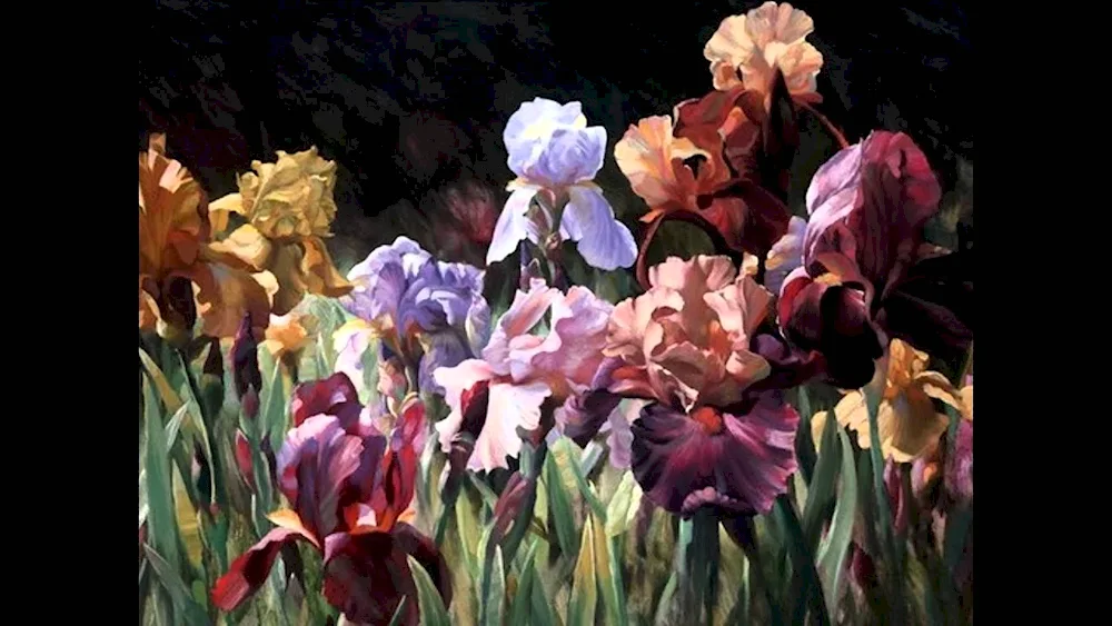 Iris painting Oleg Timoshin