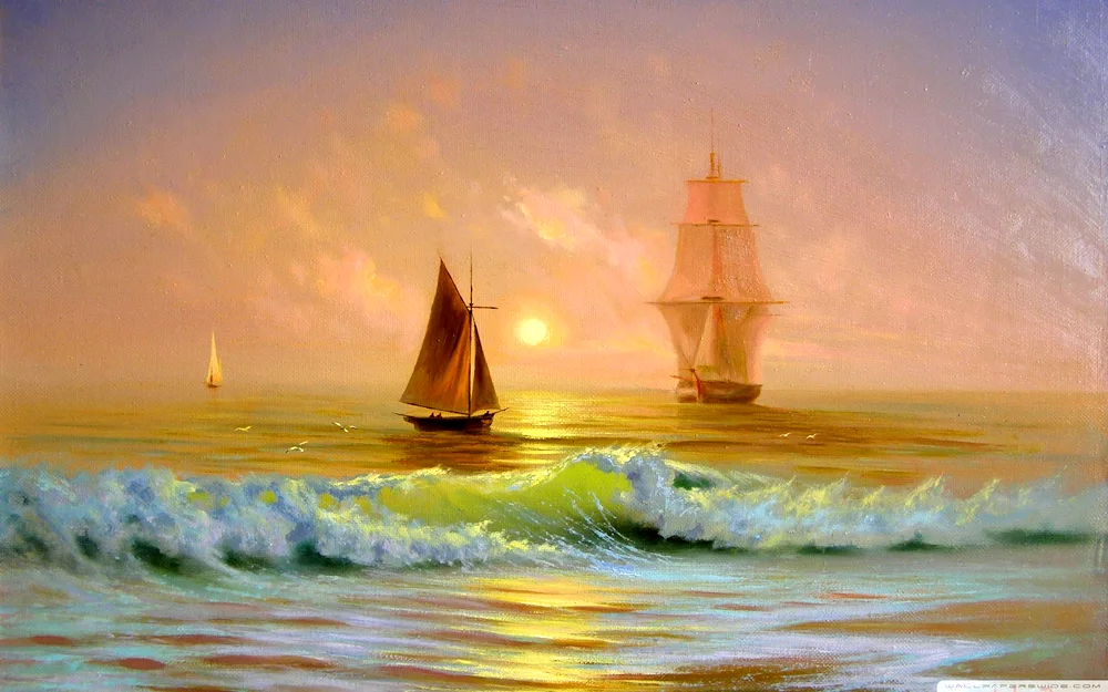 The artist marinist Alexander Milyukov