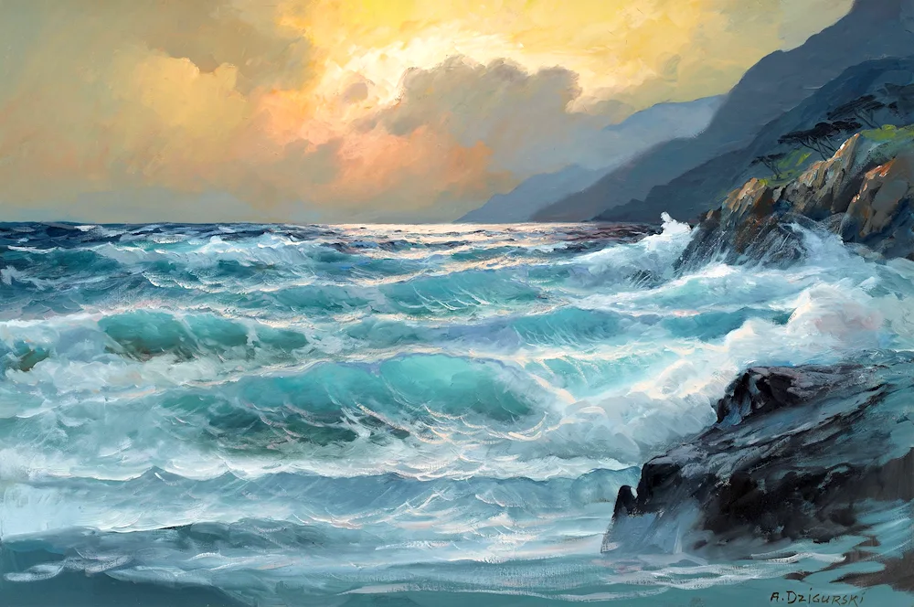 The artist marinist Byron Pickering