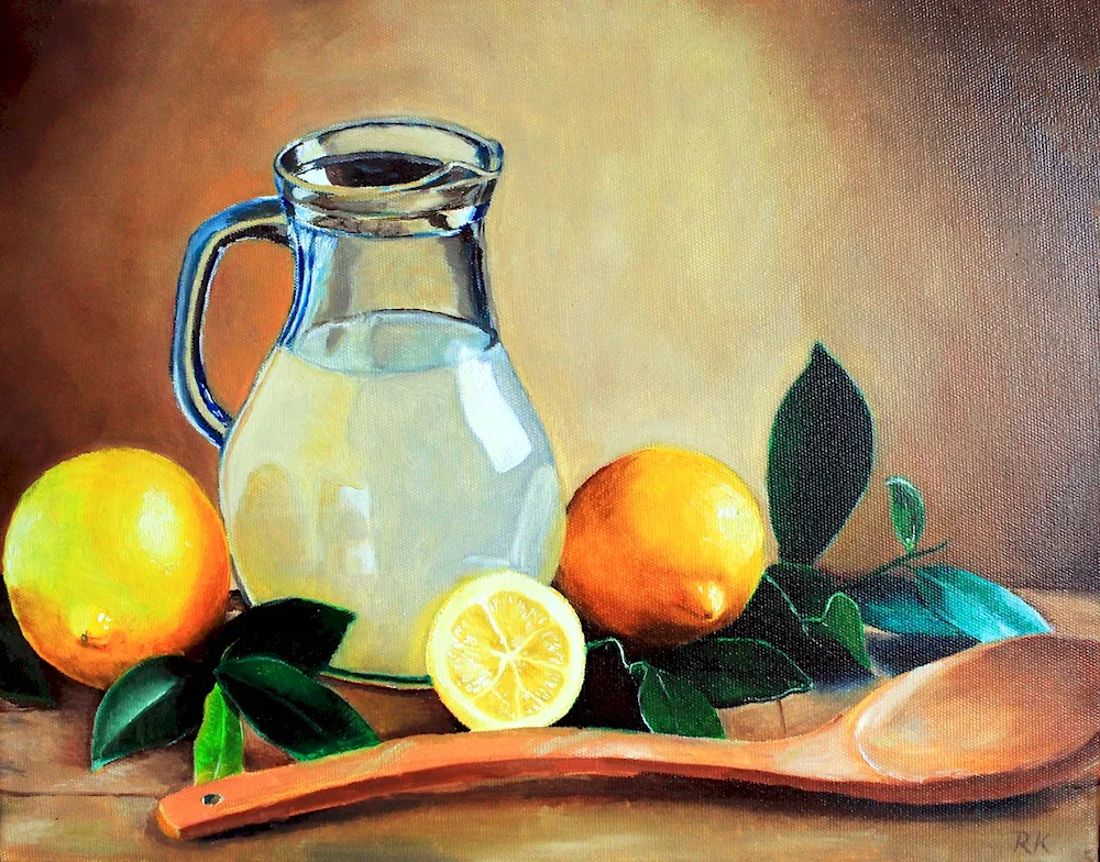 Simon Lutticeis still life with lemon