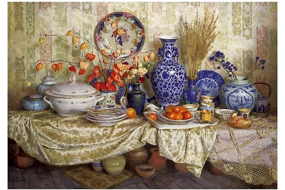 Artist Sergei Andriyaka watercolour