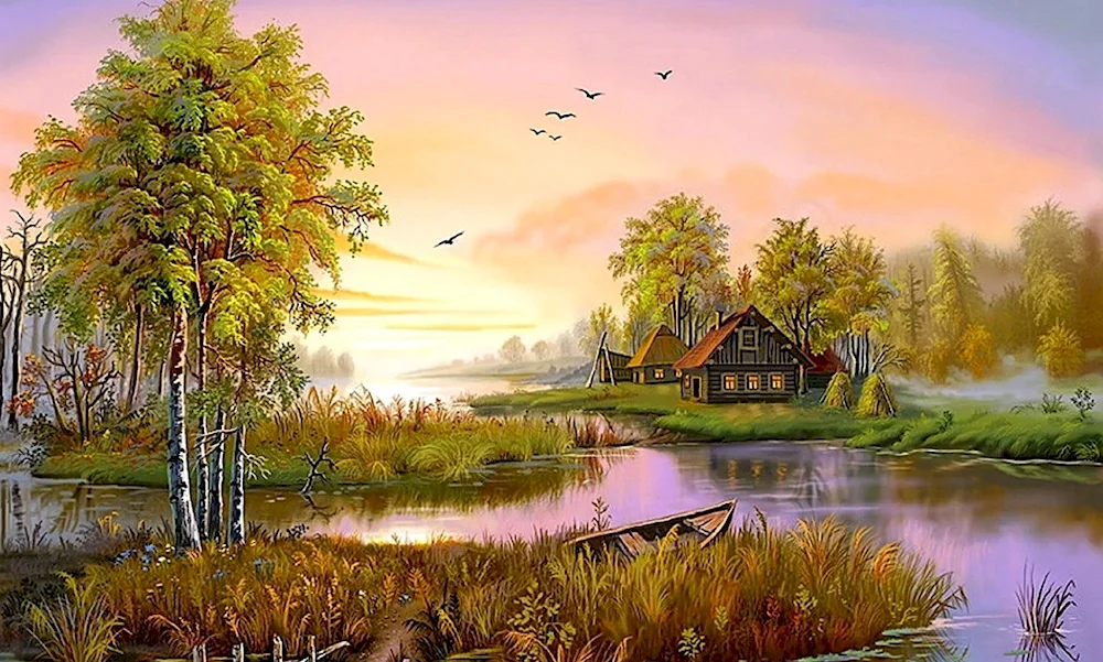 Artist Tsyganov Viktor Zakharovich enchanting landscapes