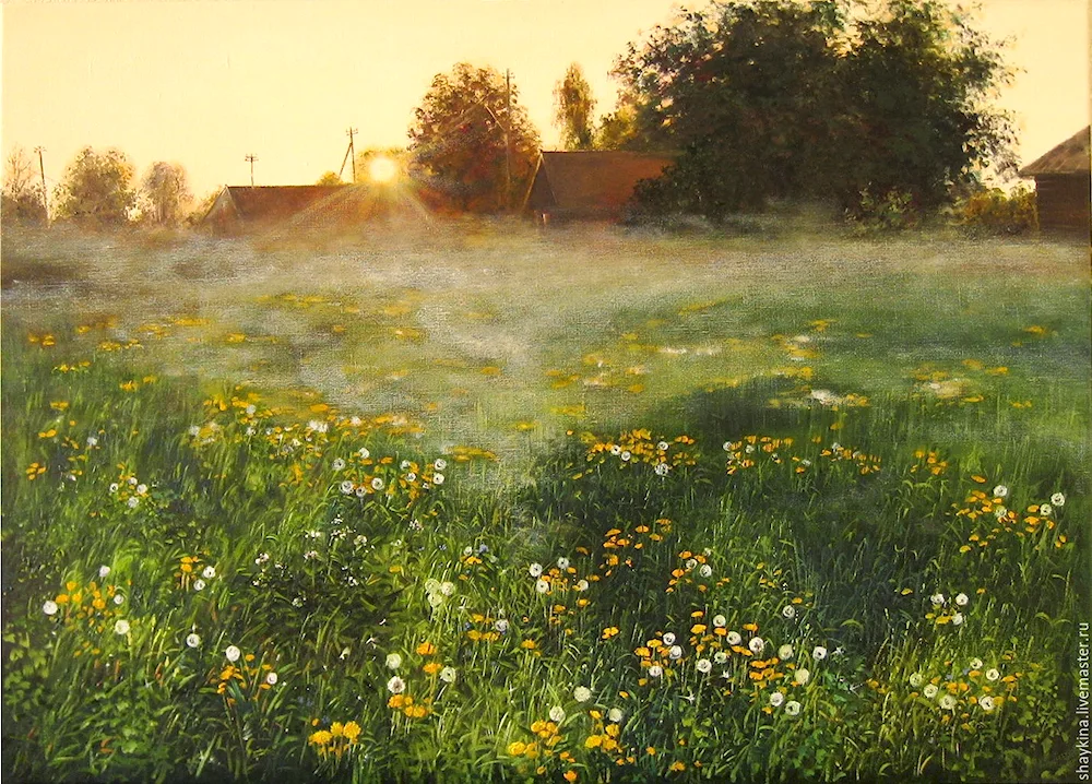 Artist Vyacheslav Palachev dandelions