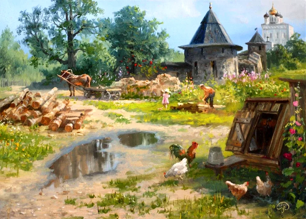 Artist Vladimir Zhdanov Vladimir Yurievich village
