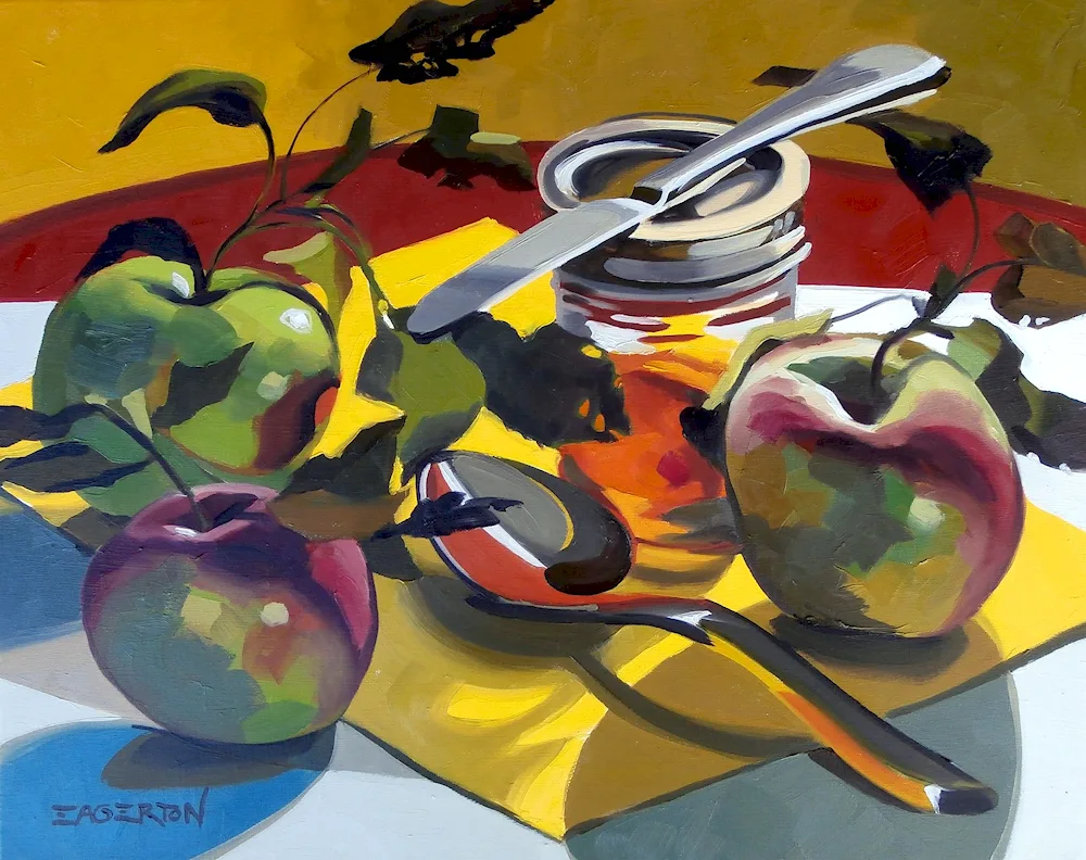 Abstraction still life painting