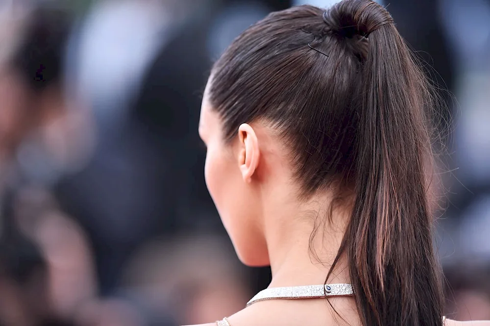 Bella Hadid ponytail