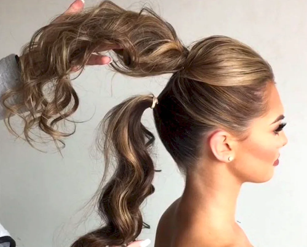 A beautiful ponytail hairstyle