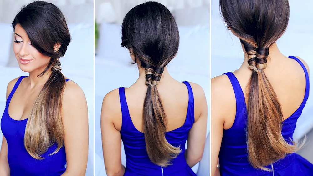 Beautiful ponytail hairstyle