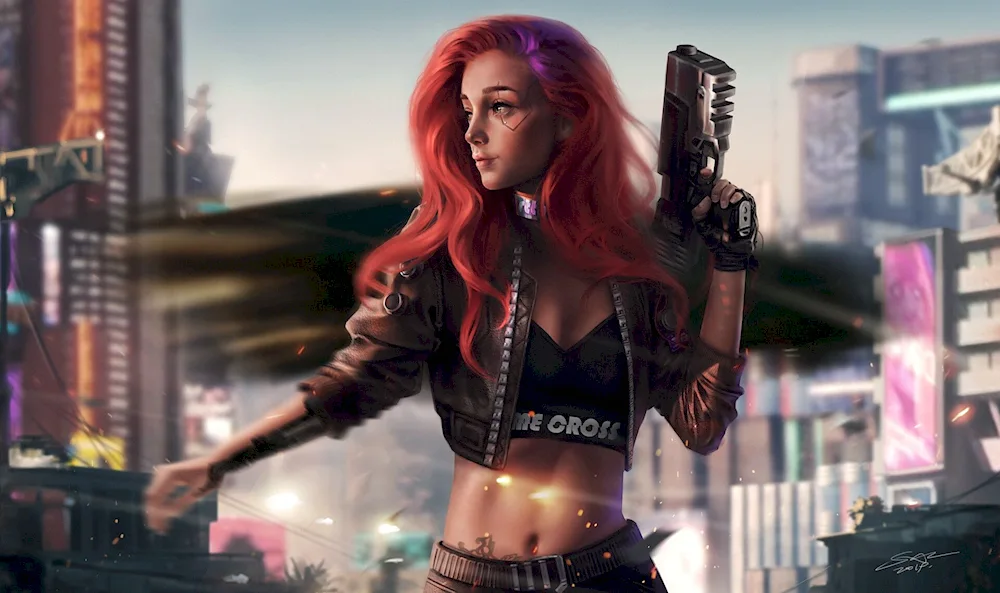 Cyberpunk girl
