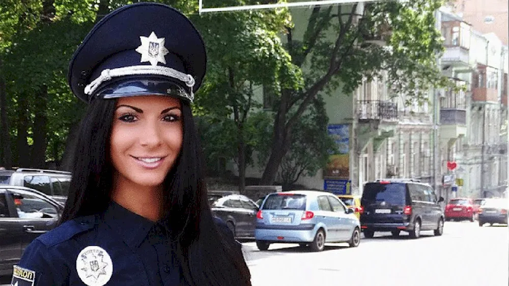 Kiev policewoman Lyudmila Milevich